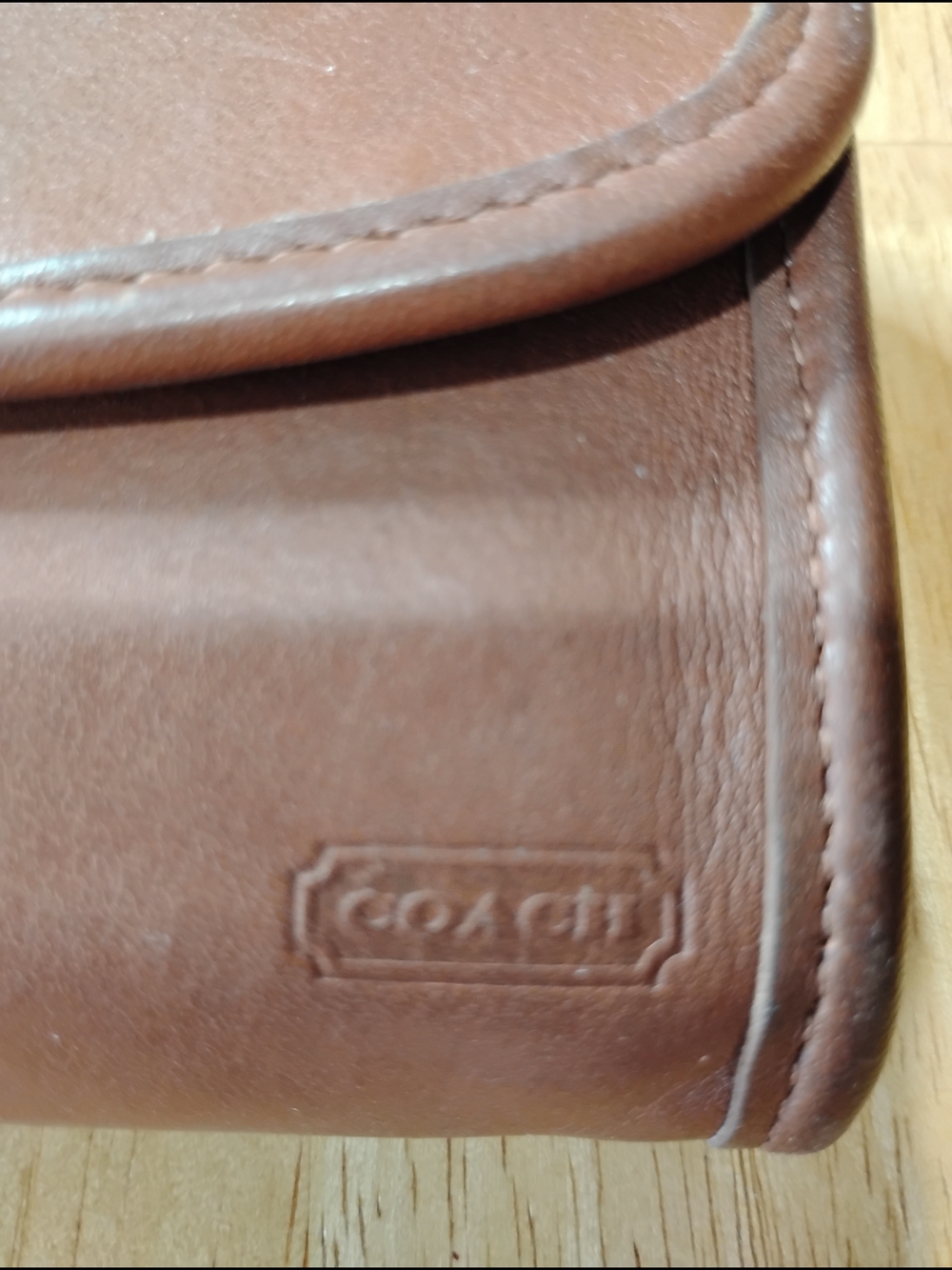 Coach Glove Tanned Leather Coin/Keychain Purse Vintage - Picture 6 of 7